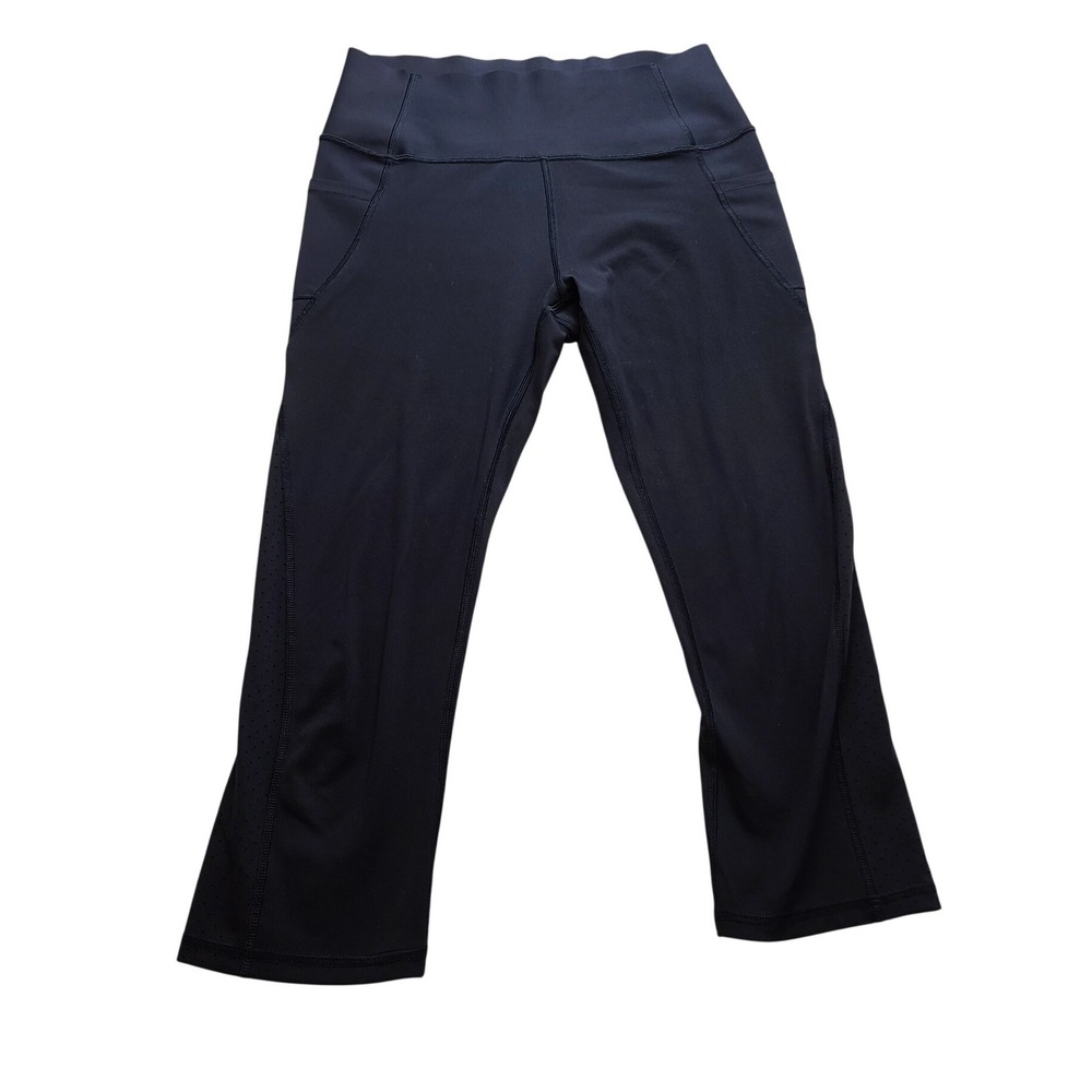 GapFit Sculpt Revolution Navy Blue Women's High Rise Crop Leggings w/ Pockets M